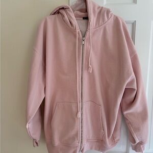 Women’ Brandy Melville heavy Pink Hoodie Sweater